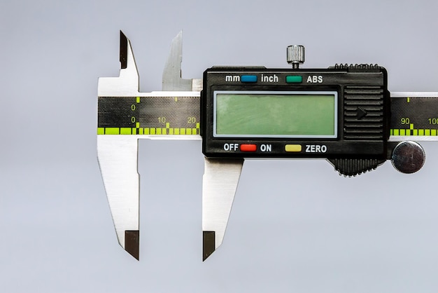 Photo calipers. modern digital measuring device. measurement accuracy.