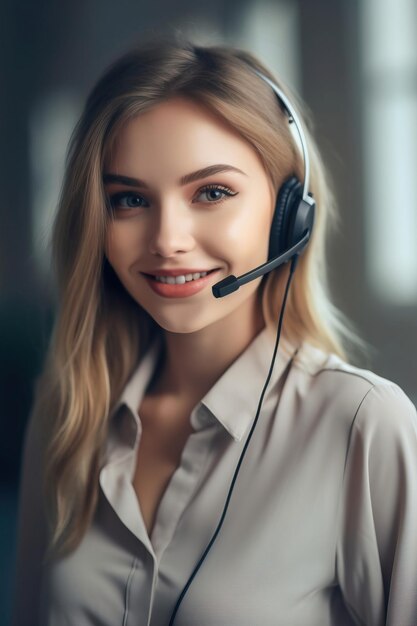 call center agent girl