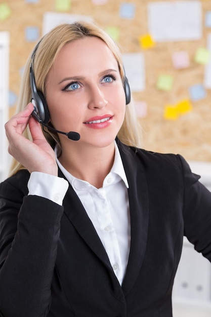 Foto operatore di call center