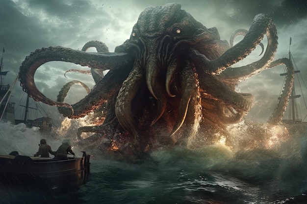 Premium AI Image | The call of cthulhu is a monster