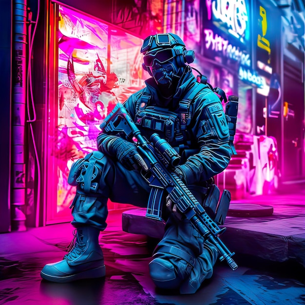 Premium AI Image  Call of Duty Colorful Gaming Wallpaper 4K