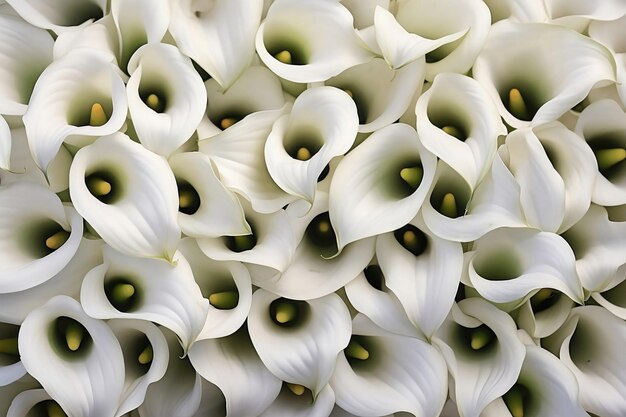 Calla lilies as background