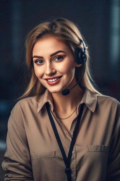 callcenteragent meisje