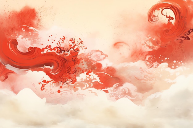 Calligraphy Brush Chinese new year background