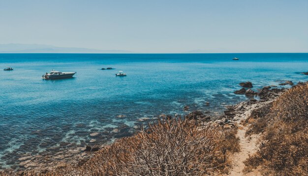 シチリア海岸の静かな海