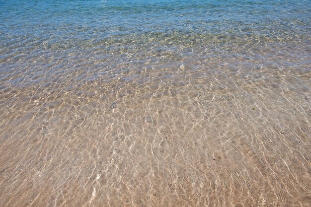 穏やかな海の水の背景穏やかな表面と静かな水の風景