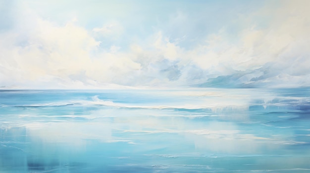 Calming serene ocean abstract