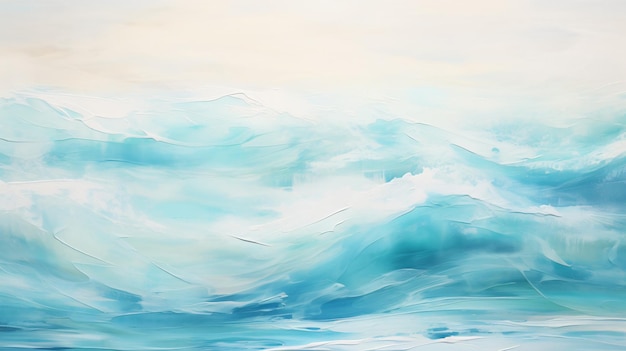 Calming serene ocean abstract