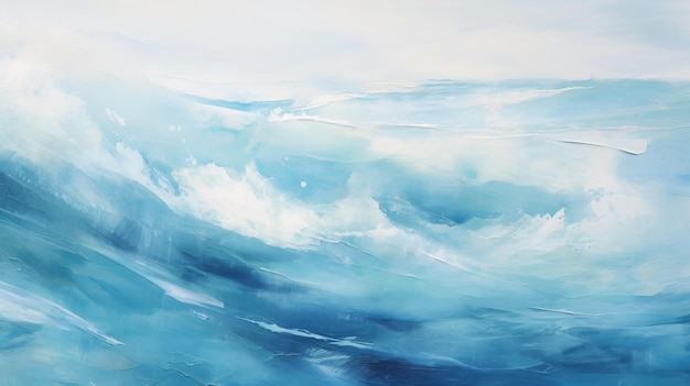 Calming serene ocean abstract