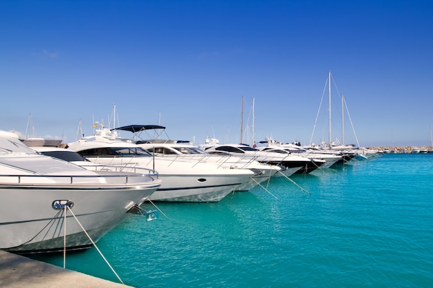 Calvia Puerto Portals Nous luxury yachts in Majorca