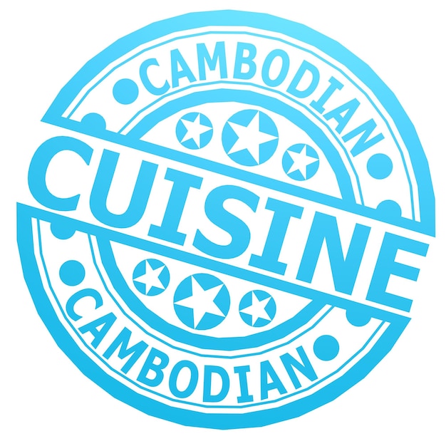 Foto timbro della cucina cambogiana