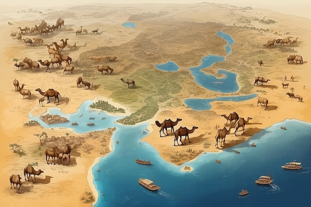 Photo camel cartography