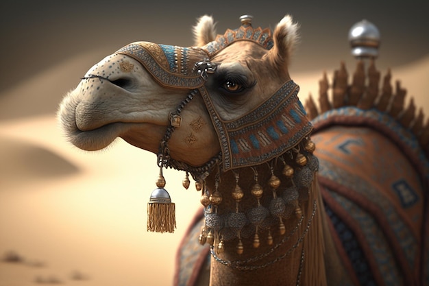 Camel desert beautiful camel image ai generated art