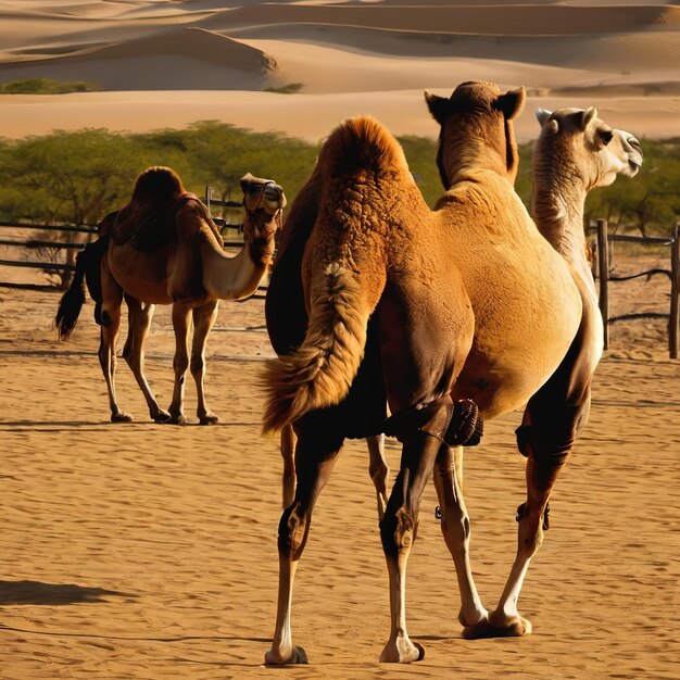 Camel in the desert