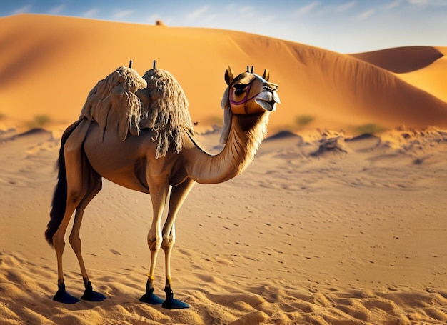 CAMEL AT THE DESERT