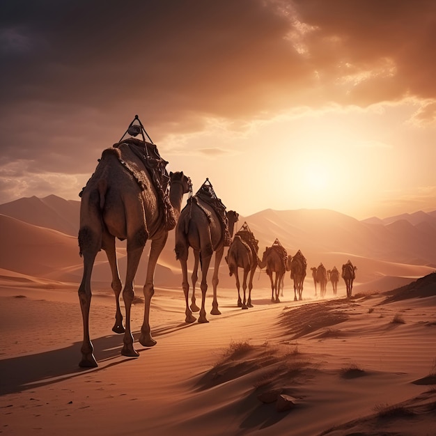 camel in desert