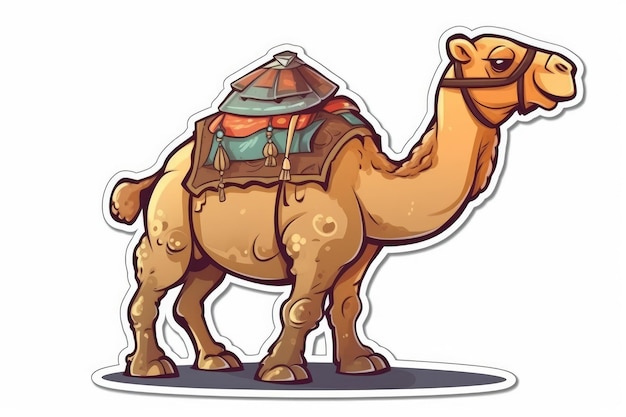 Camel sticker that says camel on it