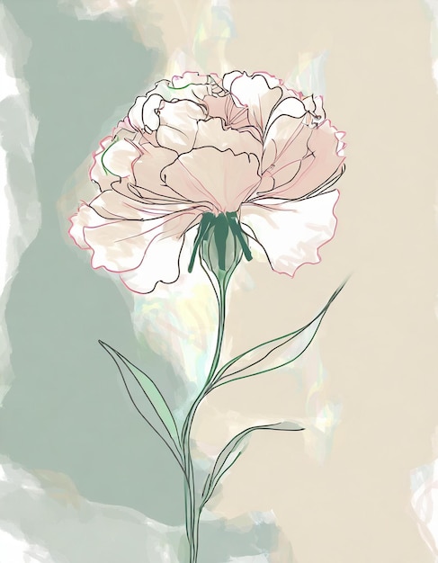 Camellia flowers illustration