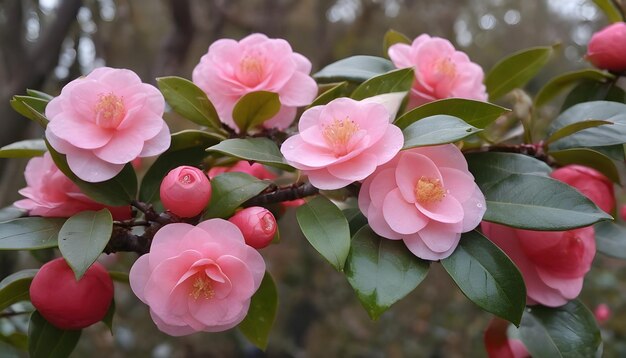 カメリア・ジャポニカ (Camellia japonica)