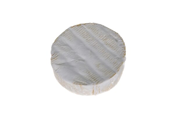 Camembert franse kaas klassieke frankrijk voedsel melk op basis van witte achtergrond;