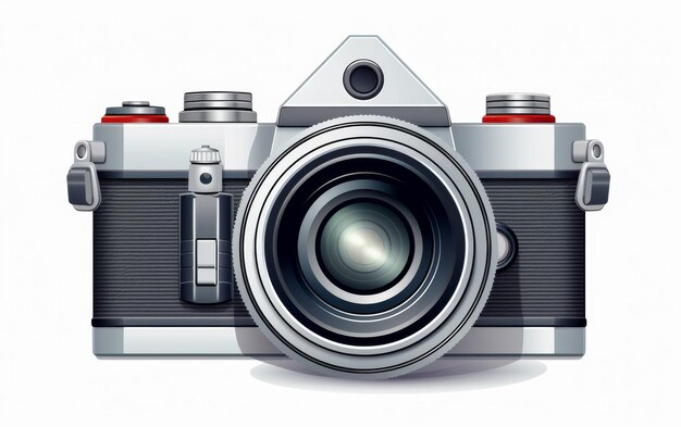 Photo camera capturing cityscape