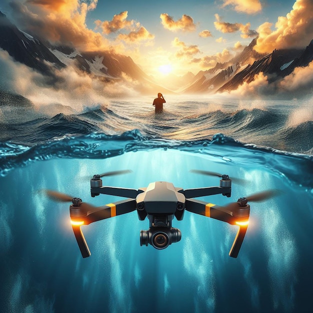 camera drone flying