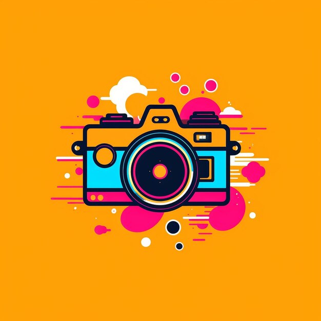 Camera icon isolated on a white background basic illustration