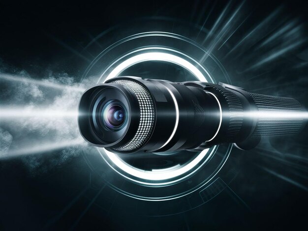 Camera lens image background