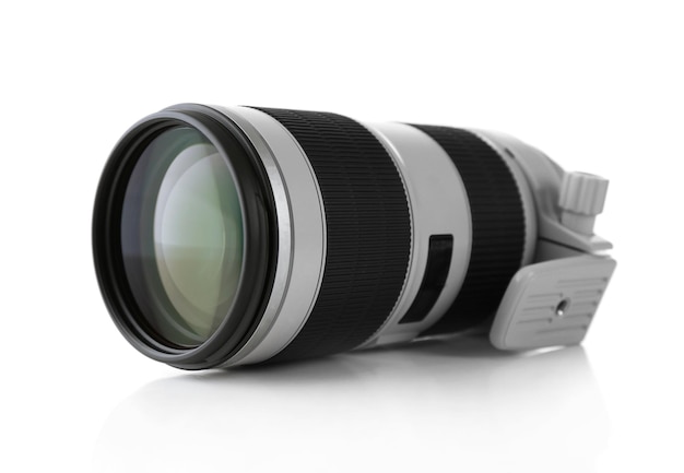 Camera lens isolated on white