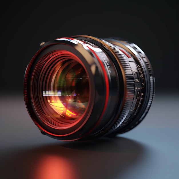 A camera lens with the number 1 on it