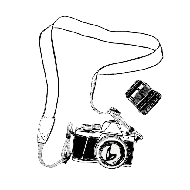 Photo camera and lens