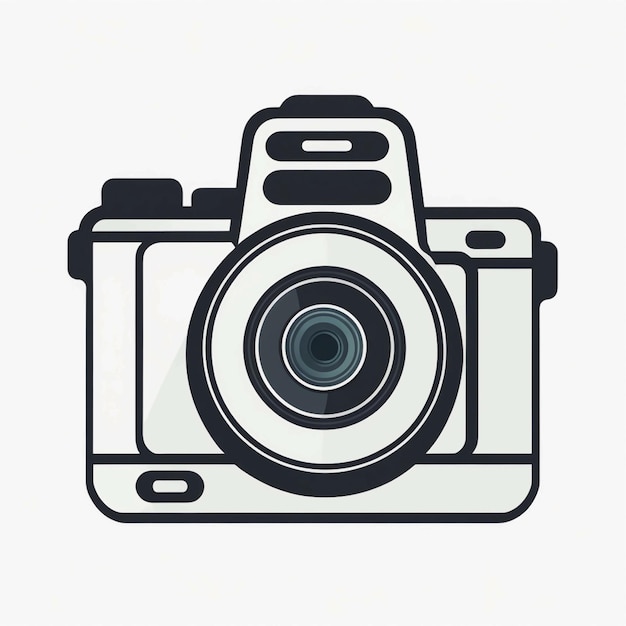 Photo camera vector flat icon