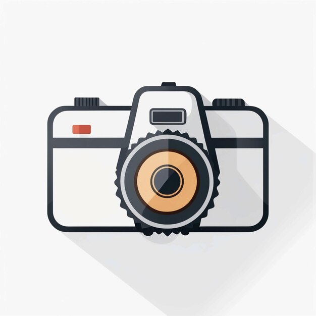 Photo camera vector flat icon