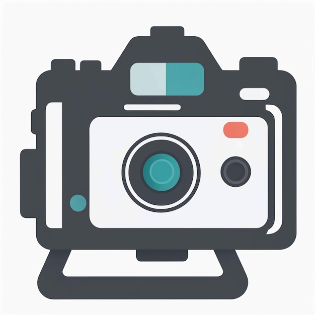 Camera vector Platte pictogram