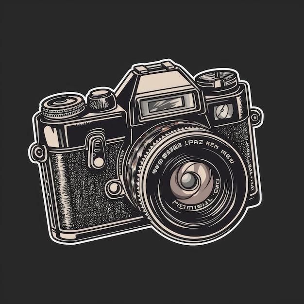 camera vector sticker