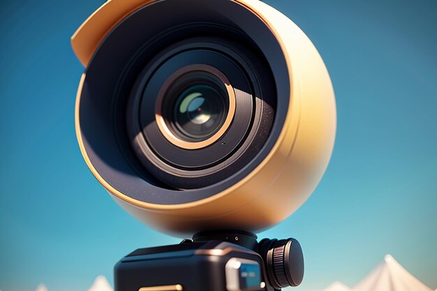 Camera Video Recorder Photography Professional Equipment Wallpaper Background Illustration