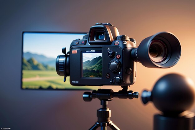 Камера Видеомагнитофон Фотография Профессиональное оборудование Обои Фоновая иллюстрация