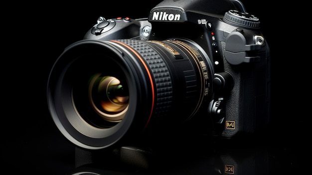 A camera with the word nikon on it