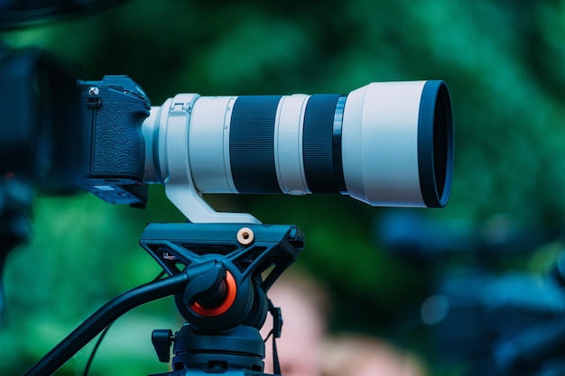 Cameras at a Media Conference