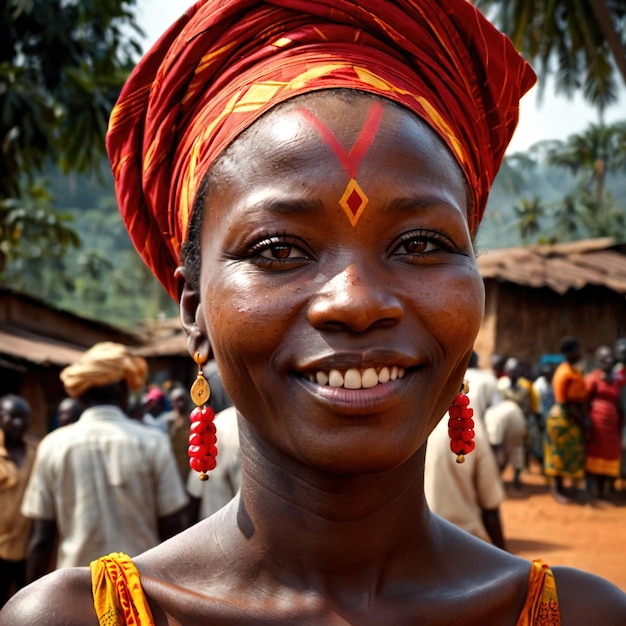 Cameroonian woman from Cameroon typical national citizen