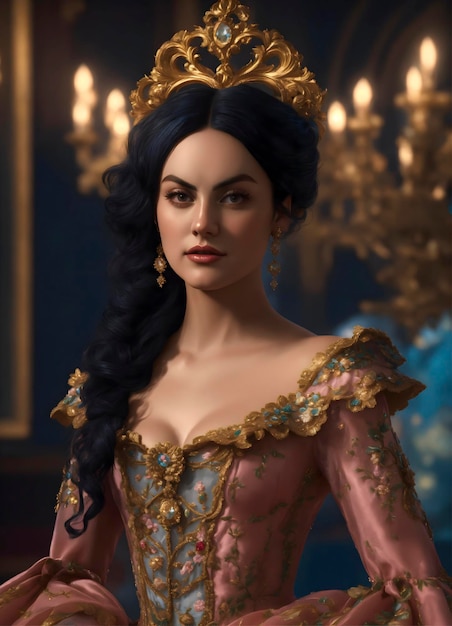 Camila Mendes as Rococo noblewoman P2