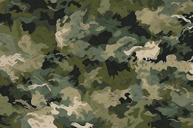 Camo fabric print with a camouflage pattern