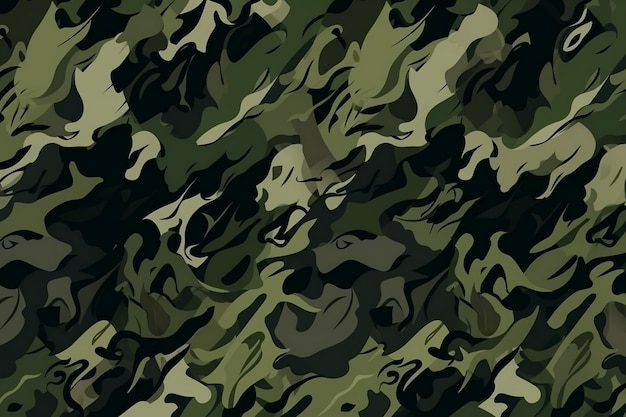 A camouflage background that is green and black