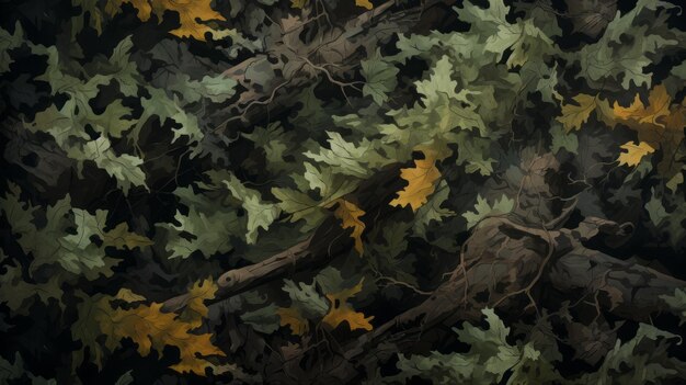 Camouflage fabric texture