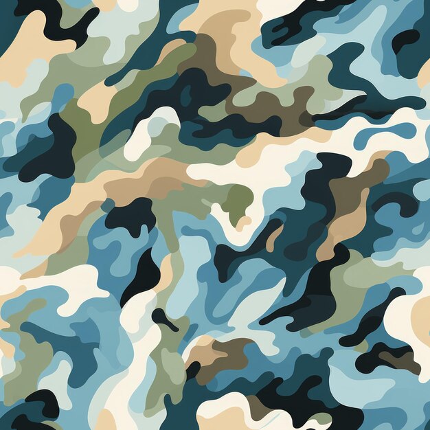 Camouflage Golven naadloze textuur