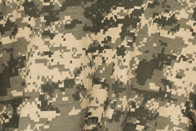 Photo camouflage military seamless pattern close up