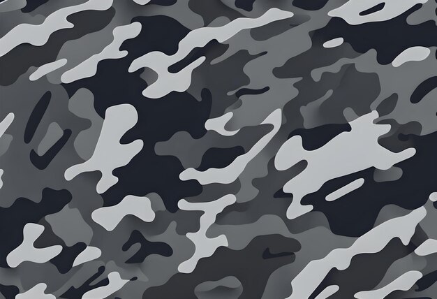 Camouflage patroon trendy donkergrijs