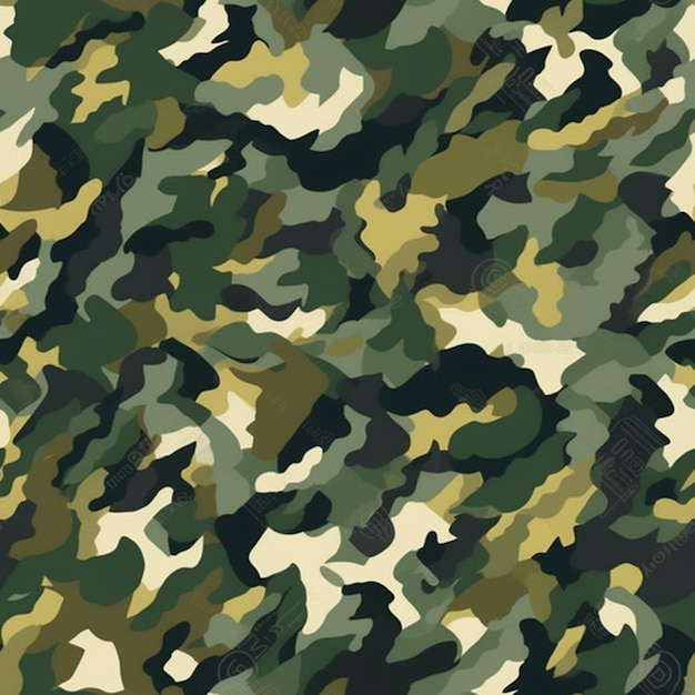 A camouflage pattern that is green and beige.