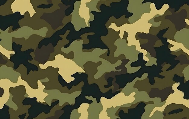 A camouflage pattern that is green and brown.