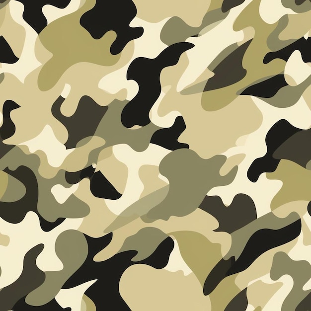 A camouflage pattern with a black and brown camouflage.